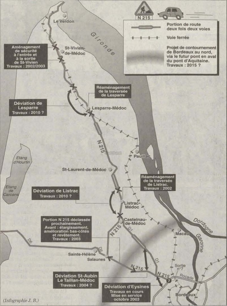 projet routier Médoc initial